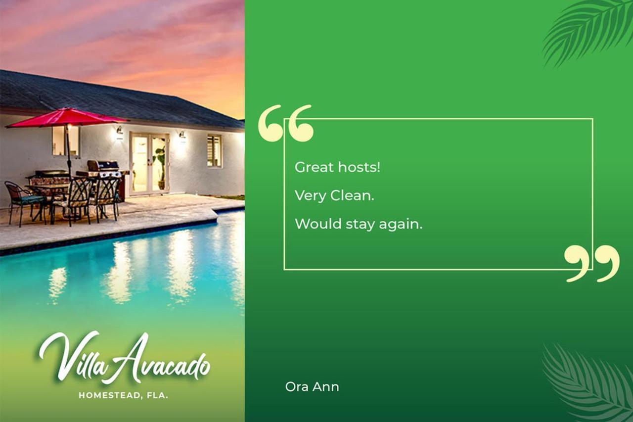 Bright Villa, Heated Pool, 2 Kings, By Everglades, Biscayne & Keys هومستيد المظهر الخارجي الصورة